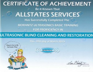Morantz Ultrasonic Certificate
