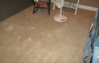 Carpet affected by odor