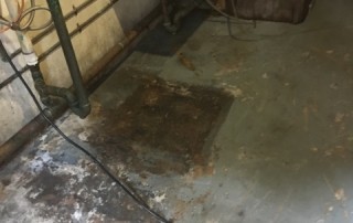 Sewer Damage to Cement Floor