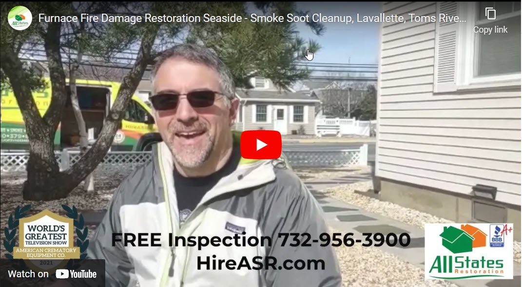 Furnace Fire Damage Restoration Seaside - Smoke Soot Cleanup, Lavallette, Toms River