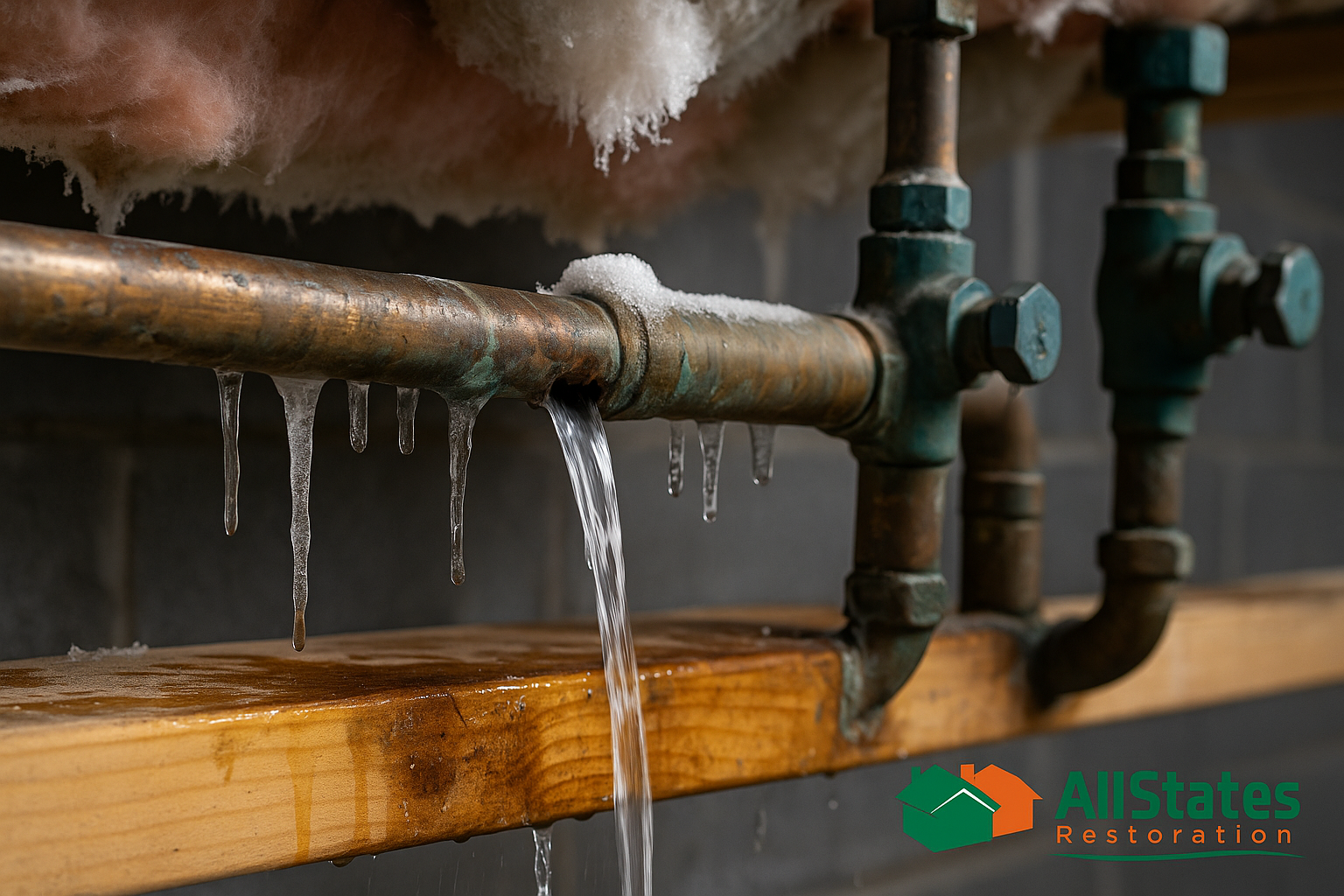 prevent frozen pipes in New Jersey winter home