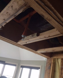 Attic Fire Sprinkler Leaking Water Damage NJ, NY