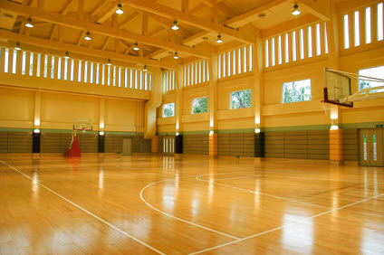 Water Damage in School gym NJ NY